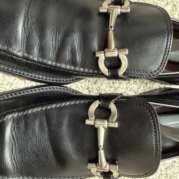 Pre-loved Salvatore Ferragamo Deeper Men's Loafer Size 11.5 Black - Picture 14 of 16